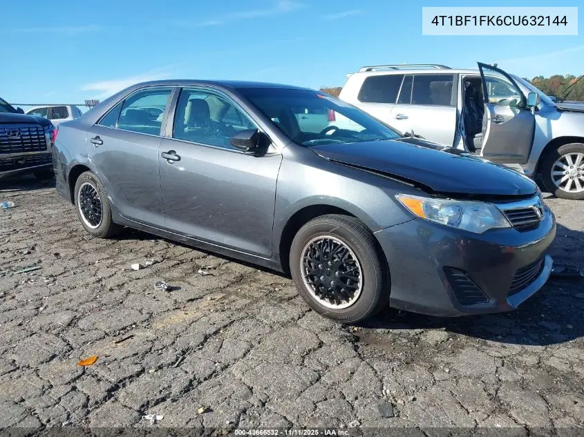 4T1BF1FK6CU632144 2012 Toyota Camry L