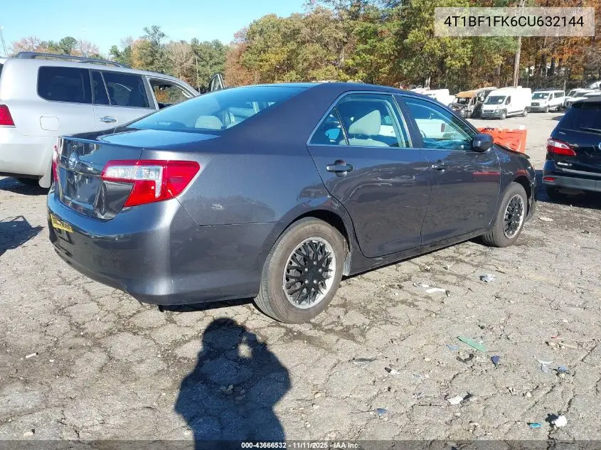 4T1BF1FK6CU632144 2012 Toyota Camry L