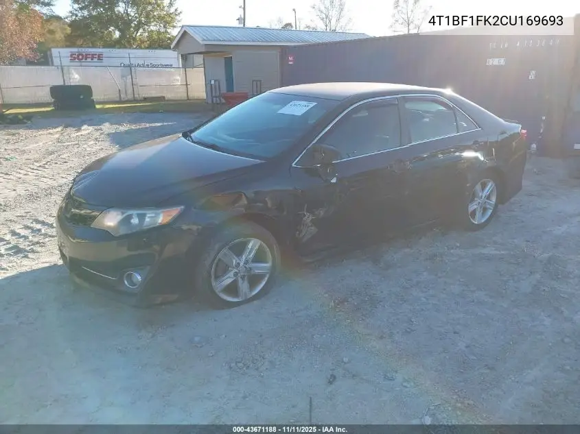4T1BF1FK2CU169693 2012 Toyota Camry Se