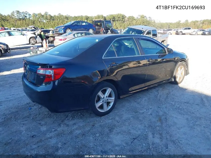 4T1BF1FK2CU169693 2012 Toyota Camry Se