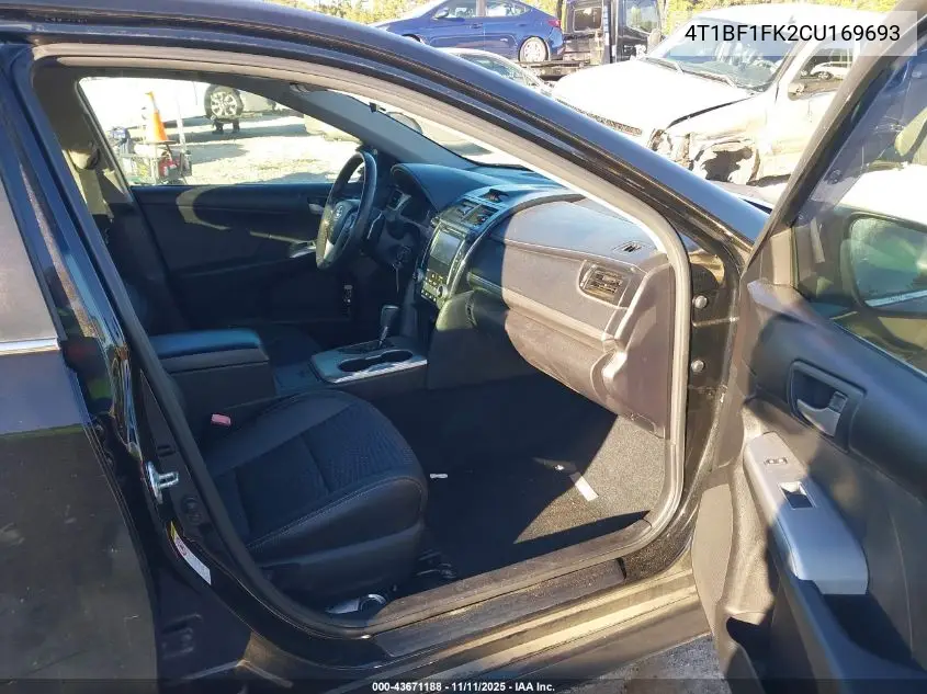4T1BF1FK2CU169693 2012 Toyota Camry Se