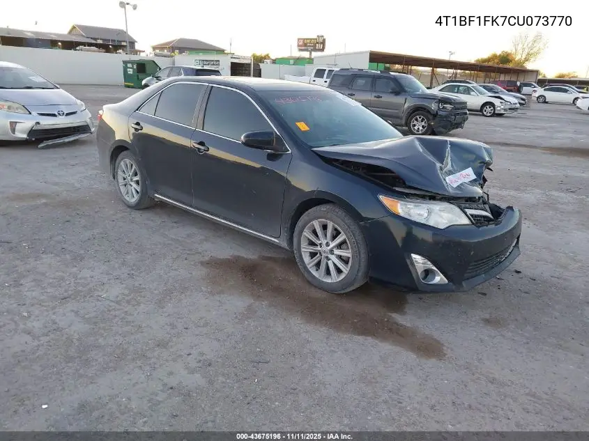 4T1BF1FK7CU073770 2012 Toyota Camry Xle