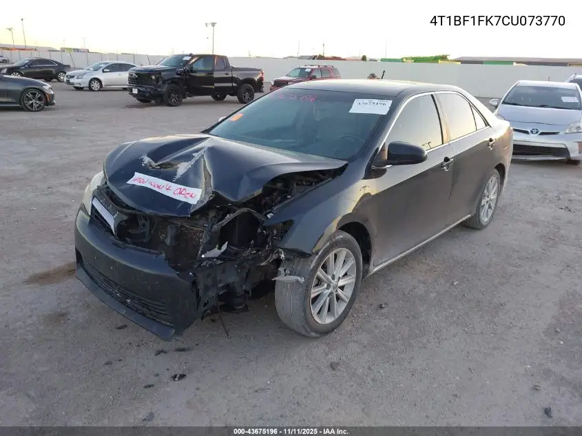 4T1BF1FK7CU073770 2012 Toyota Camry Xle