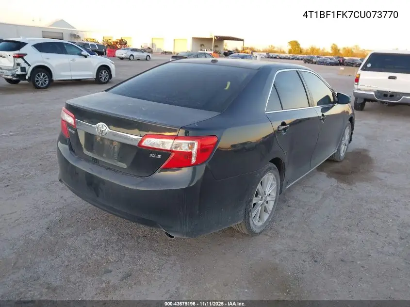4T1BF1FK7CU073770 2012 Toyota Camry Xle
