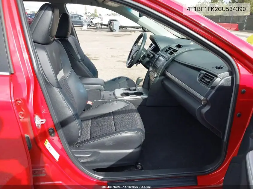 4T1BF1FK2CU534390 2012 Toyota Camry Se