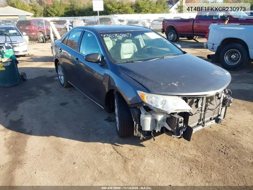 4T4BF1FKXCR230973 2012 Toyota Camry Xle