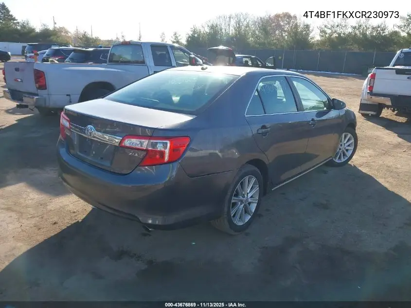 4T4BF1FKXCR230973 2012 Toyota Camry Xle
