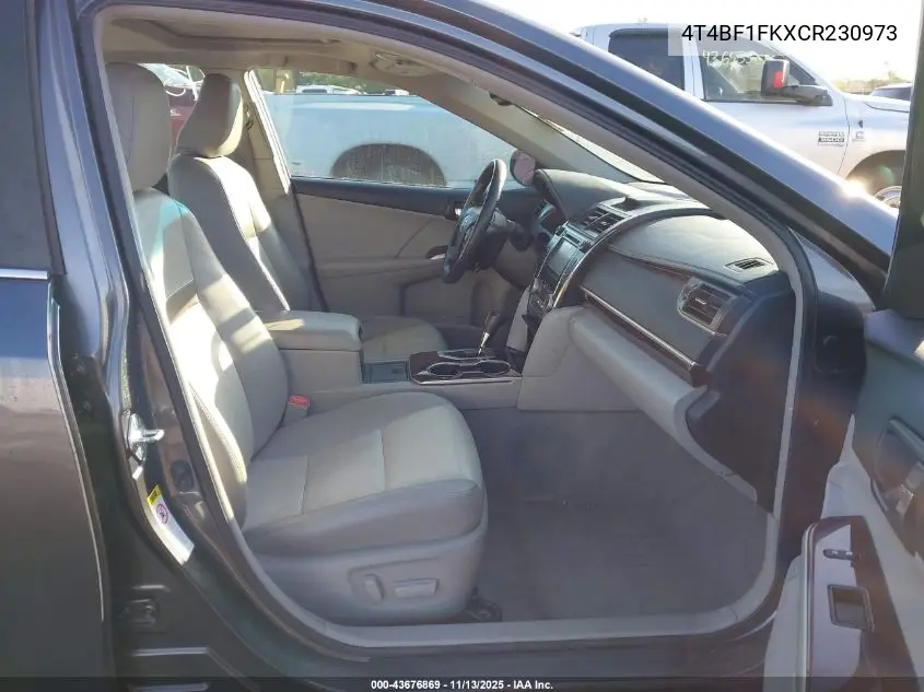 4T4BF1FKXCR230973 2012 Toyota Camry Xle