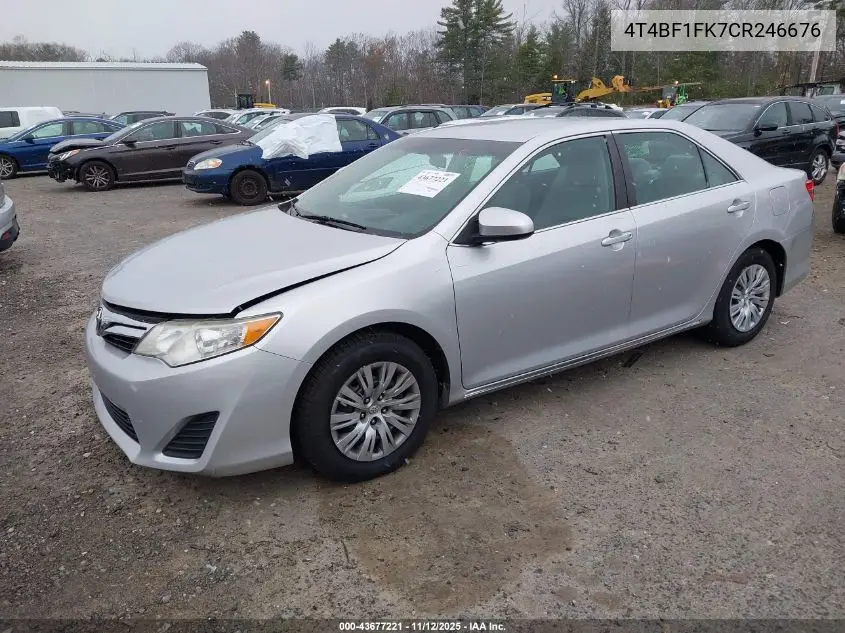 4T4BF1FK7CR246676 2012 Toyota Camry Le