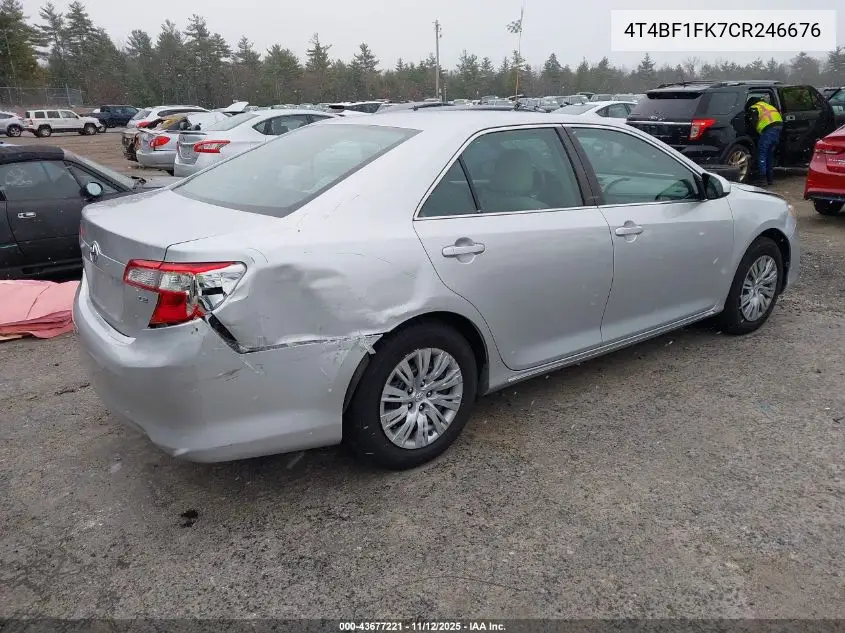 4T4BF1FK7CR246676 2012 Toyota Camry Le