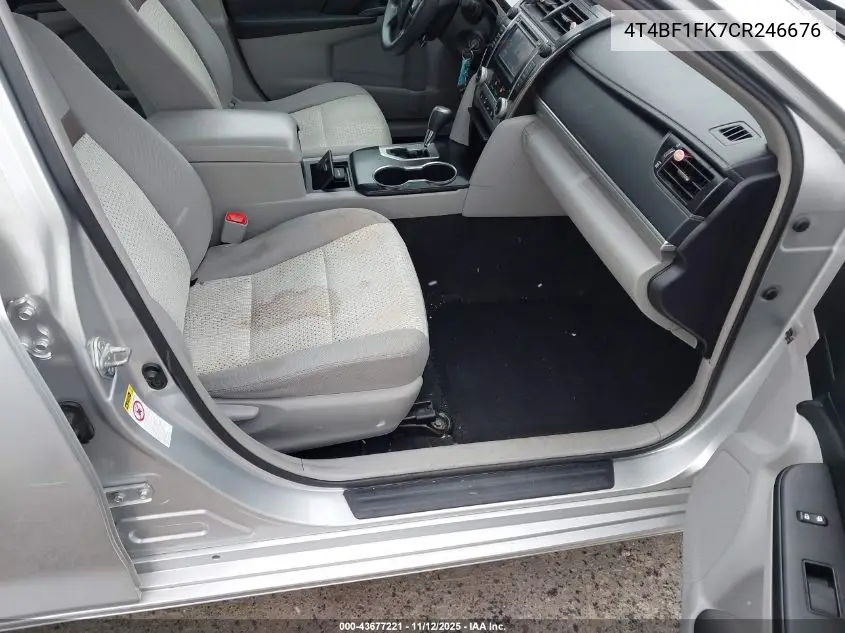 4T4BF1FK7CR246676 2012 Toyota Camry Le
