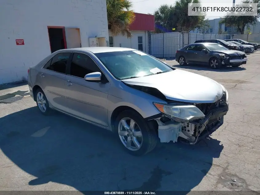 4T1BF1FK8CU022732 2012 Toyota Camry Le