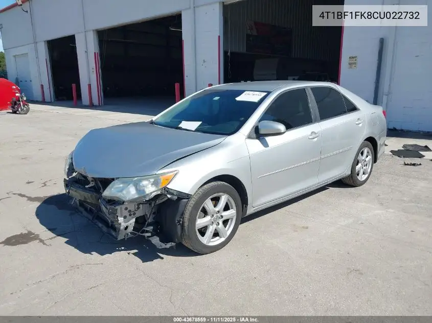 4T1BF1FK8CU022732 2012 Toyota Camry Le
