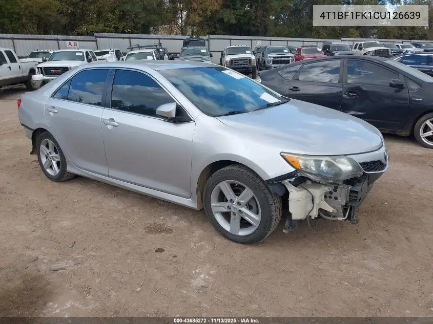 4T1BF1FK1CU126639 2012 Toyota Camry Se