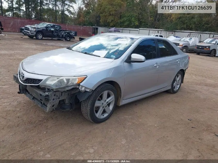 4T1BF1FK1CU126639 2012 Toyota Camry Se