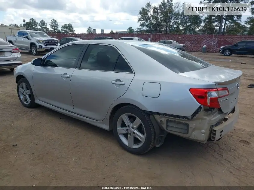 4T1BF1FK1CU126639 2012 Toyota Camry Se