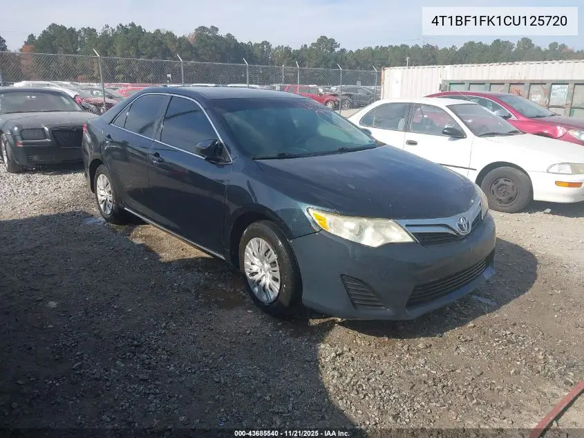 4T1BF1FK1CU125720 2012 Toyota Camry Le