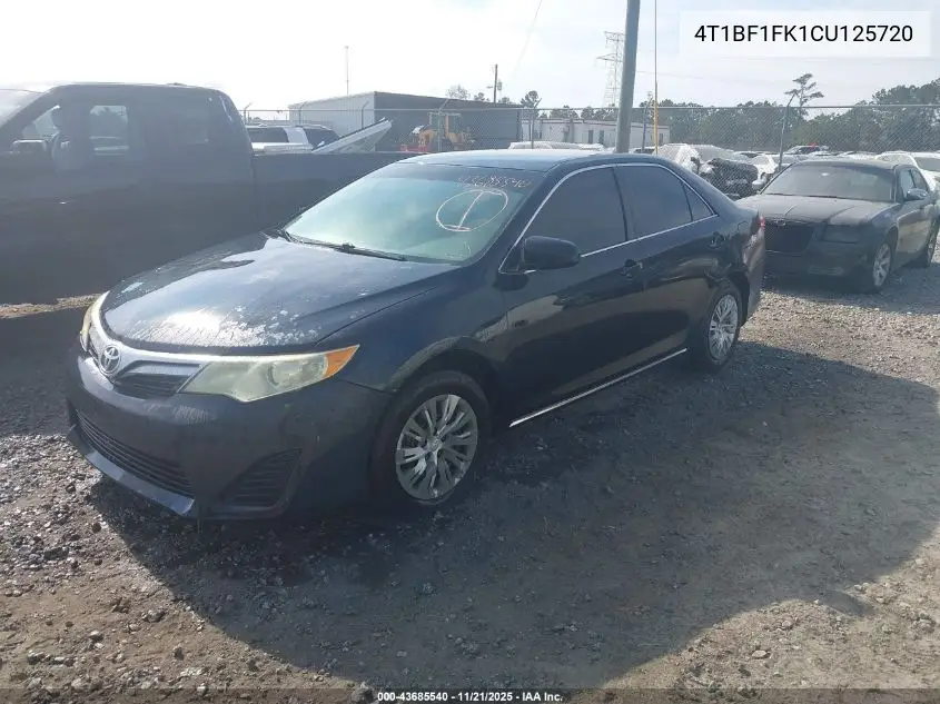4T1BF1FK1CU125720 2012 Toyota Camry Le