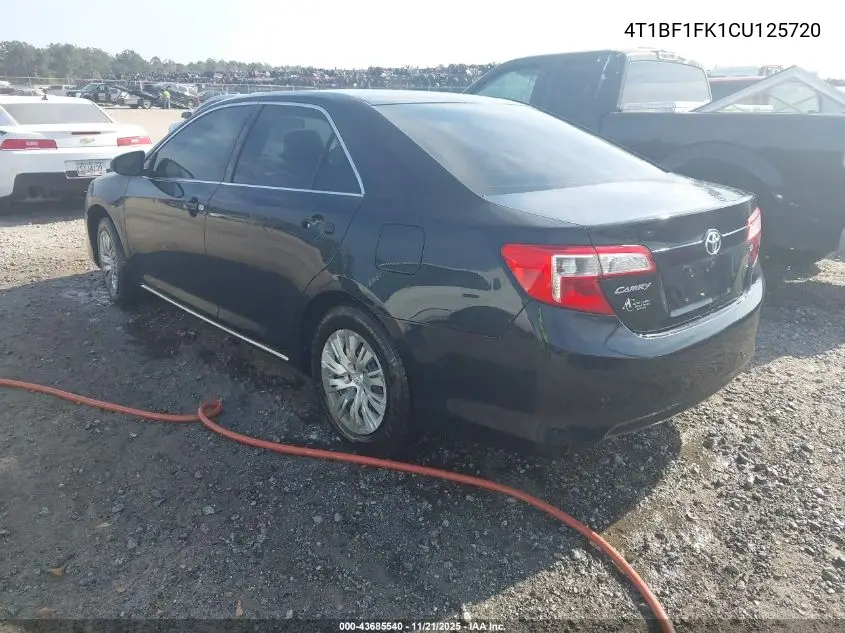 4T1BF1FK1CU125720 2012 Toyota Camry Le