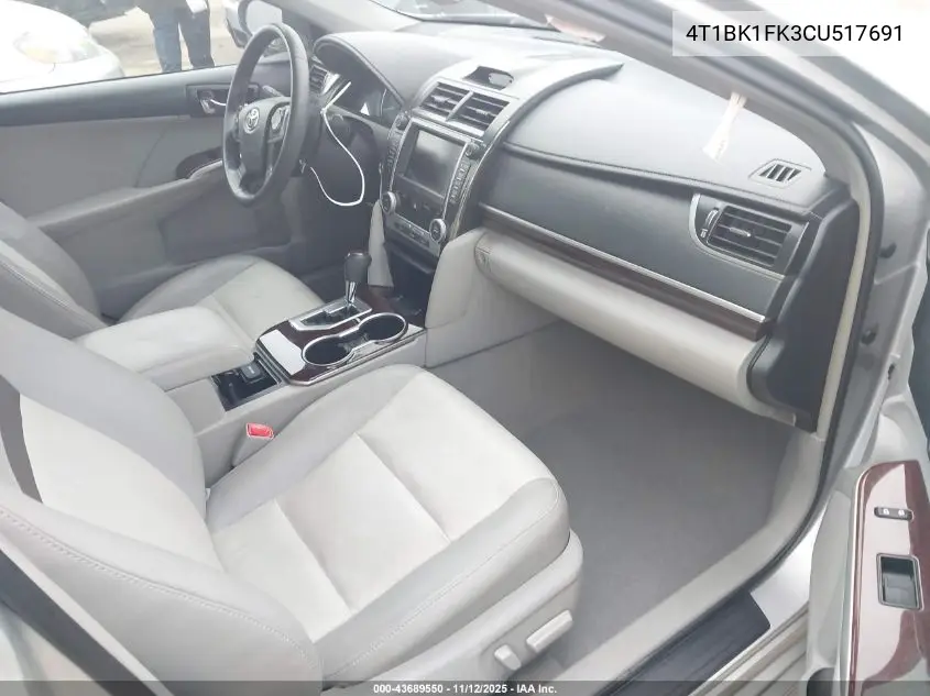 4T1BK1FK3CU517691 2012 Toyota Camry Xle V6