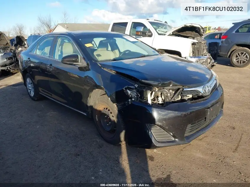 4T1BF1FK8CU102032 2012 Toyota Camry Le