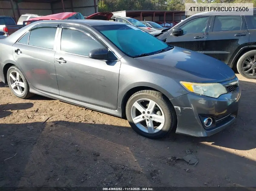 4T1BF1FK8CU012606 2012 Toyota Camry Se
