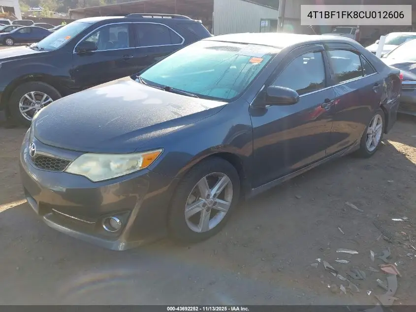 4T1BF1FK8CU012606 2012 Toyota Camry Se