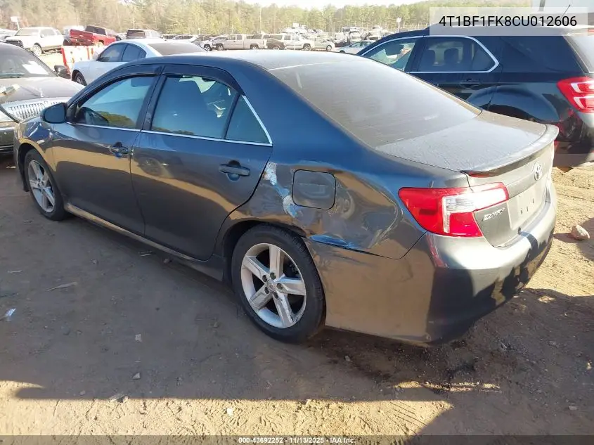 4T1BF1FK8CU012606 2012 Toyota Camry Se