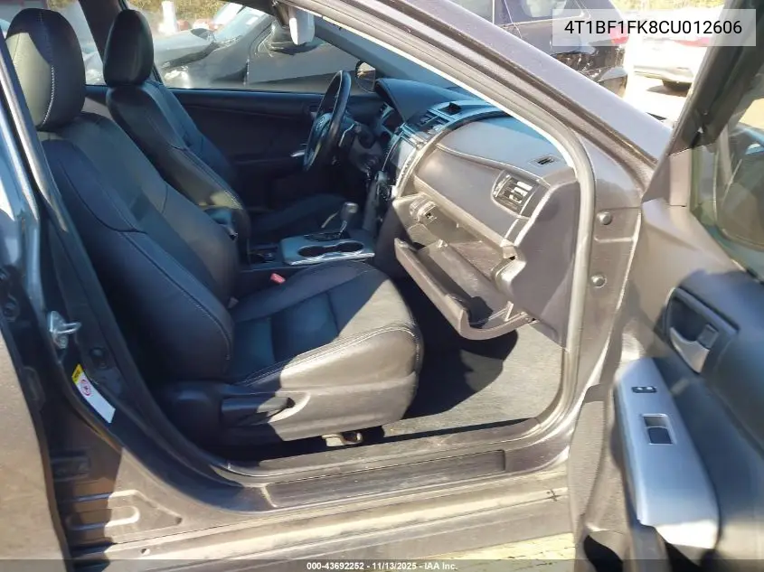 4T1BF1FK8CU012606 2012 Toyota Camry Se