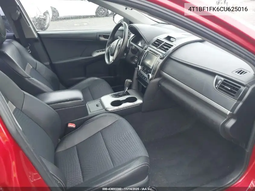 4T1BF1FK6CU625016 2012 Toyota Camry Se Limited Edition