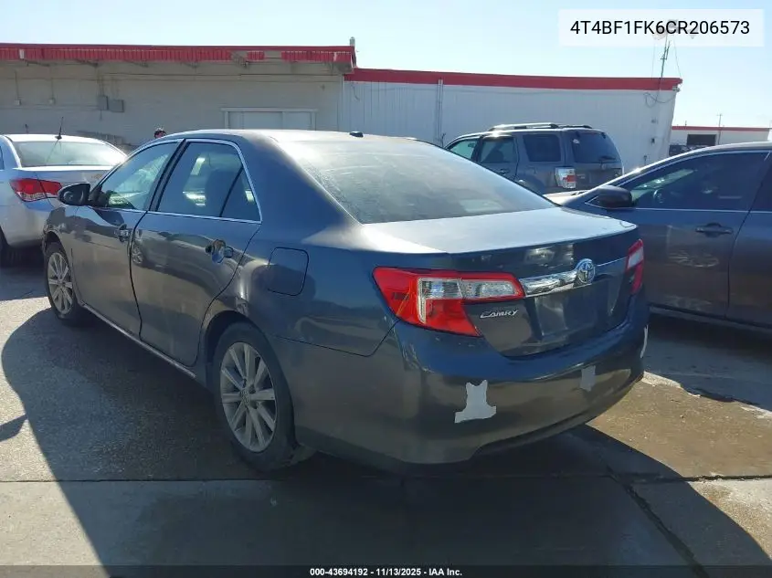 4T4BF1FK6CR206573 2012 Toyota Camry Xle