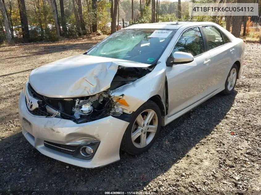 4T1BF1FK6CU054112 2012 Toyota Camry Se