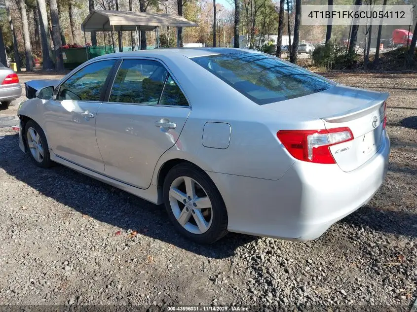 4T1BF1FK6CU054112 2012 Toyota Camry Se