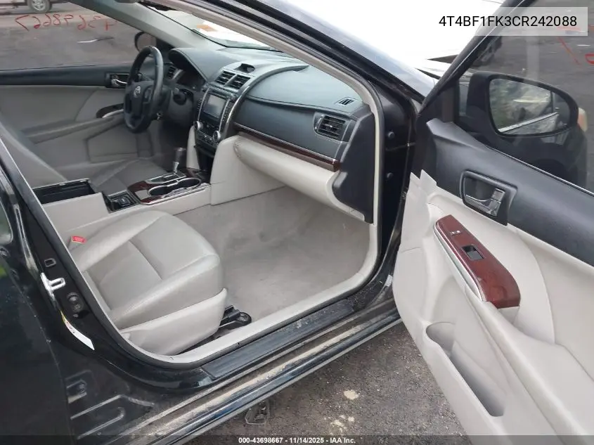 4T4BF1FK3CR242088 2012 Toyota Camry Xle