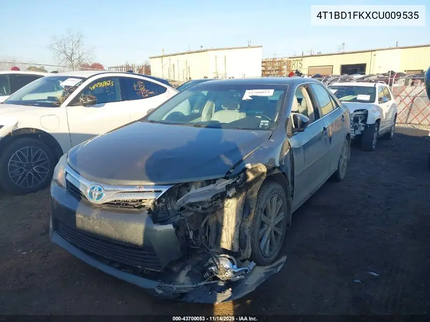 4T1BD1FKXCU009535 2012 Toyota Camry Hybrid Xle