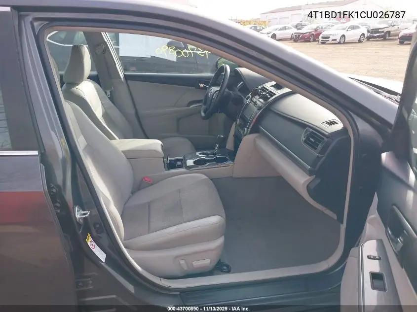 4T1BD1FK1CU026787 2012 Toyota Camry Hybrid Xle