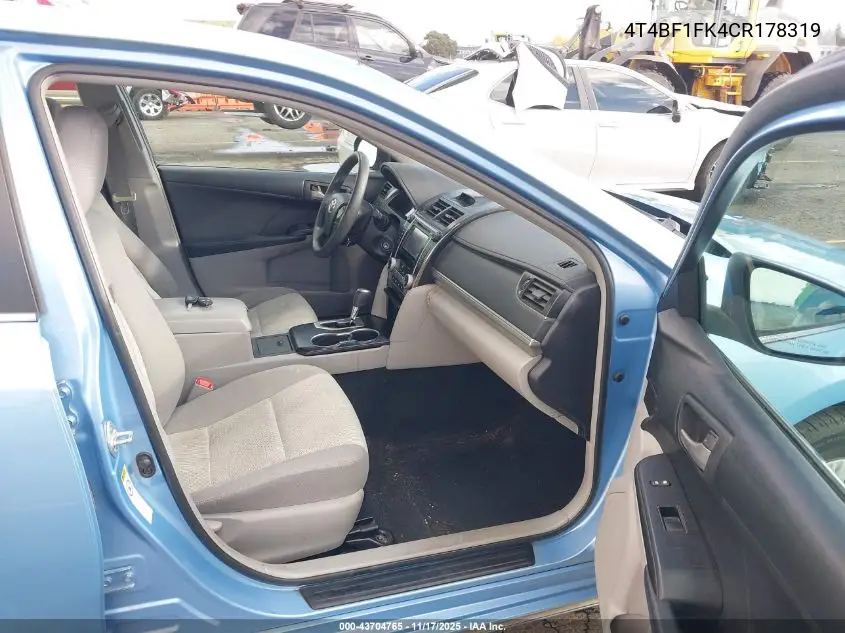 4T4BF1FK4CR178319 2012 Toyota Camry Le