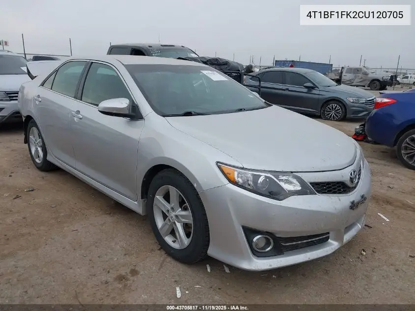 4T1BF1FK2CU120705 2012 Toyota Camry Se