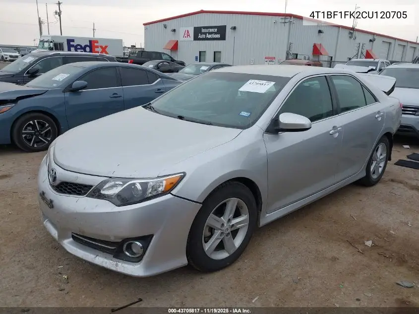 4T1BF1FK2CU120705 2012 Toyota Camry Se