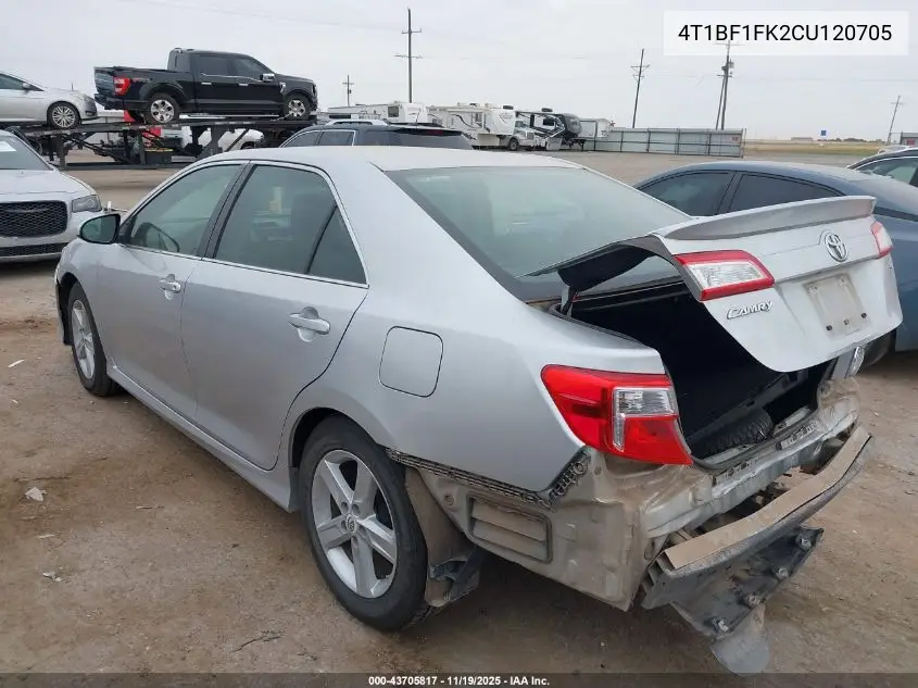 4T1BF1FK2CU120705 2012 Toyota Camry Se
