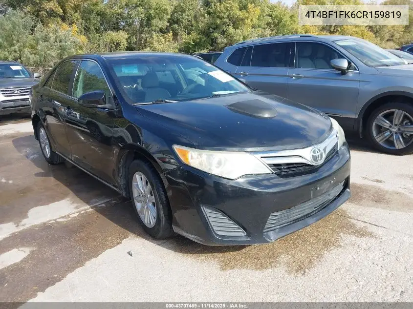 4T4BF1FK6CR159819 2012 Toyota Camry Le