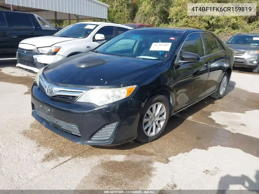 4T4BF1FK6CR159819 2012 Toyota Camry Le