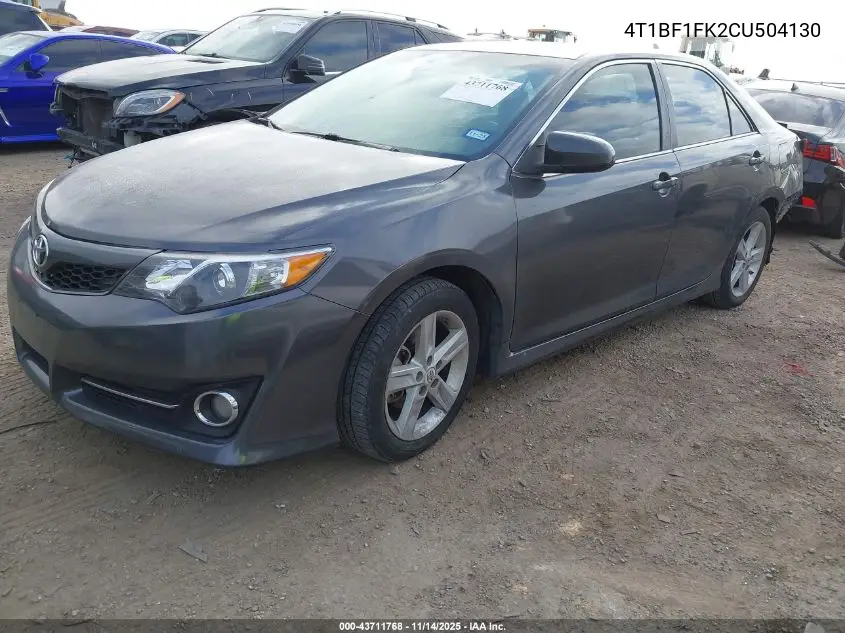 4T1BF1FK2CU504130 2012 Toyota Camry Se