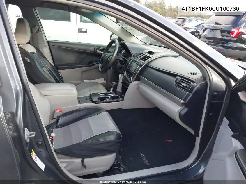 4T1BF1FK0CU100730 2012 Toyota Camry Le