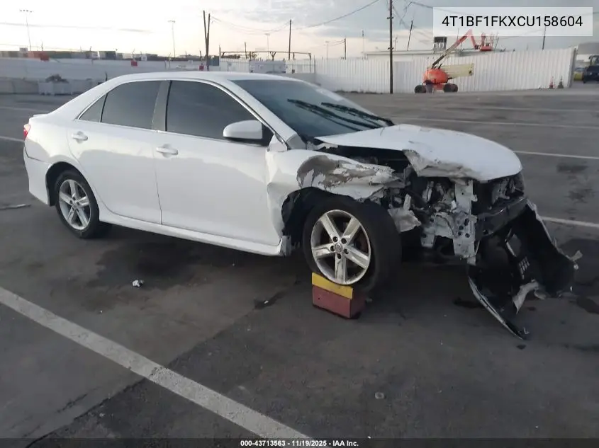 4T1BF1FKXCU158604 2012 Toyota Camry Se