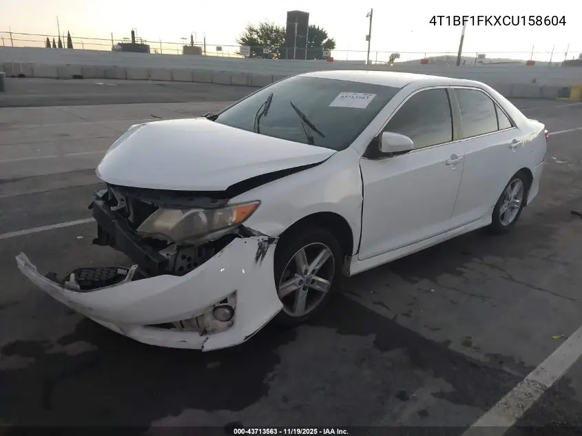 4T1BF1FKXCU158604 2012 Toyota Camry Se
