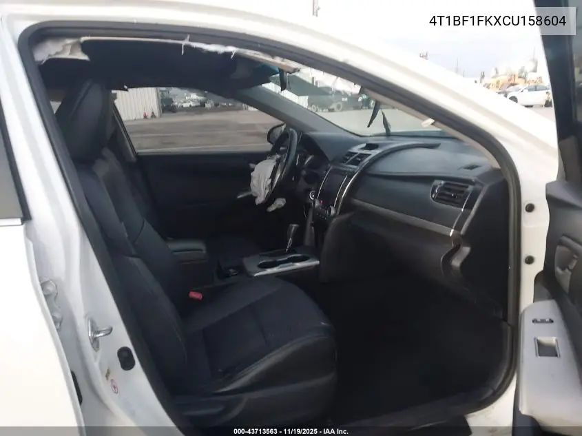 4T1BF1FKXCU158604 2012 Toyota Camry Se