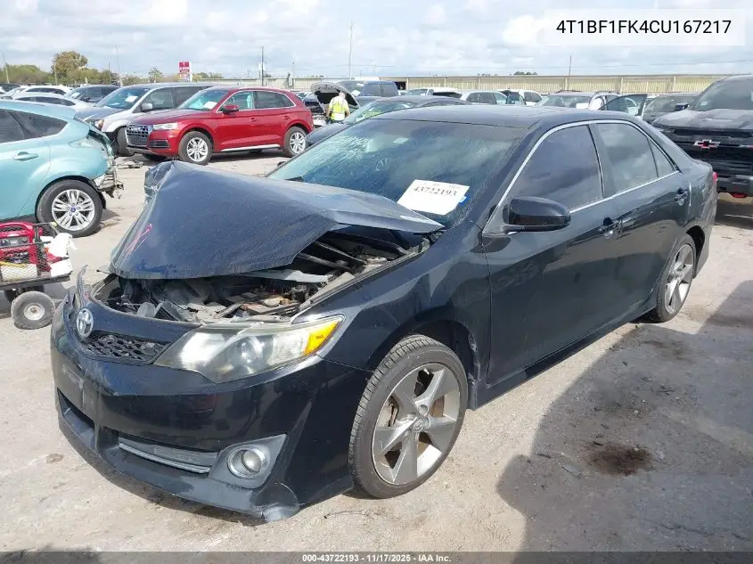 4T1BF1FK4CU167217 2012 Toyota Camry Se Limited Edition