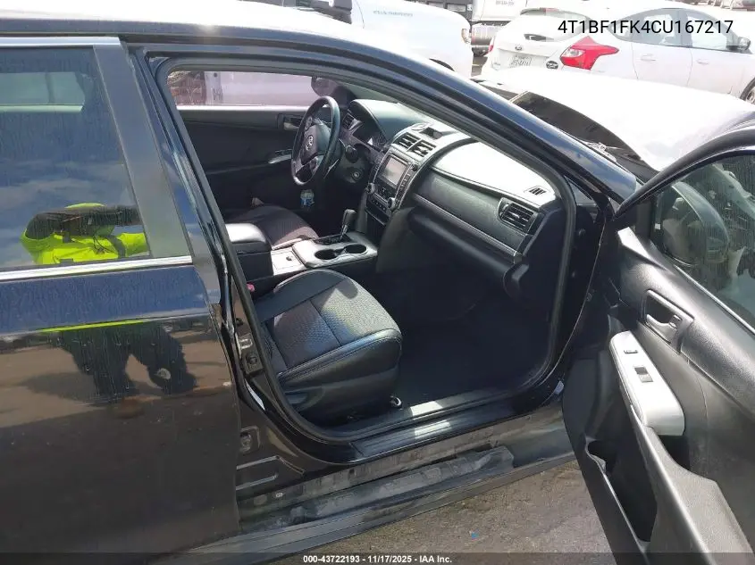 4T1BF1FK4CU167217 2012 Toyota Camry Se Limited Edition