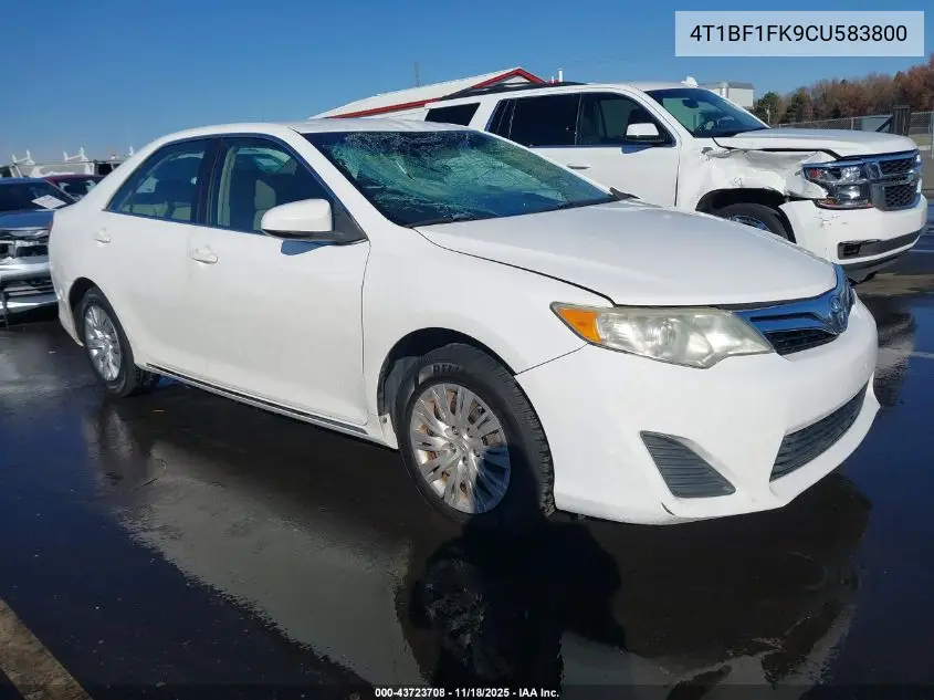 4T1BF1FK9CU583800 2012 Toyota Camry Le